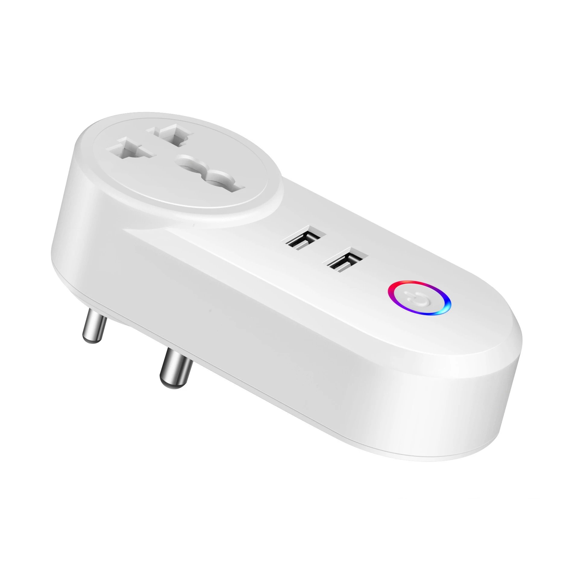 hot sale Vietnam, India, South Africa tuya Smart outlet Electrical plug Home wifi smart plug with dual usb