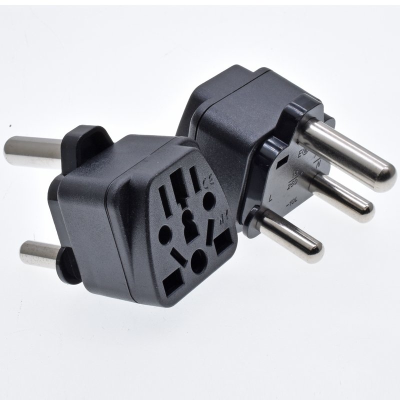 Universal to South Africa Plug Adapter 2 pins to 3 pins Type-M 13A to 16A 250V EU US UK AU to India Sri Lanka, Kenya Converter