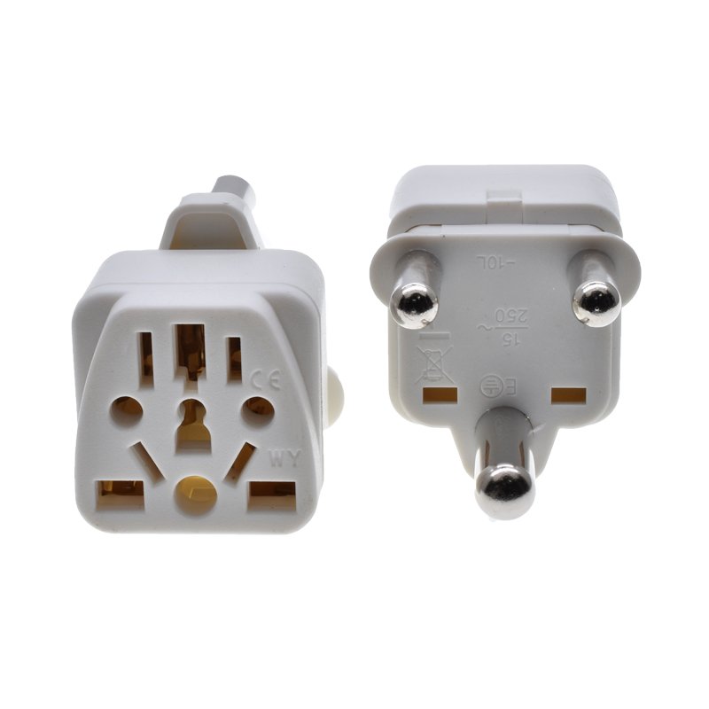 Universal to South Africa Plug Adapter 2 pins to 3 pins Type-M 13A to 16A 250V EU US UK AU to India Sri Lanka, Kenya Converter