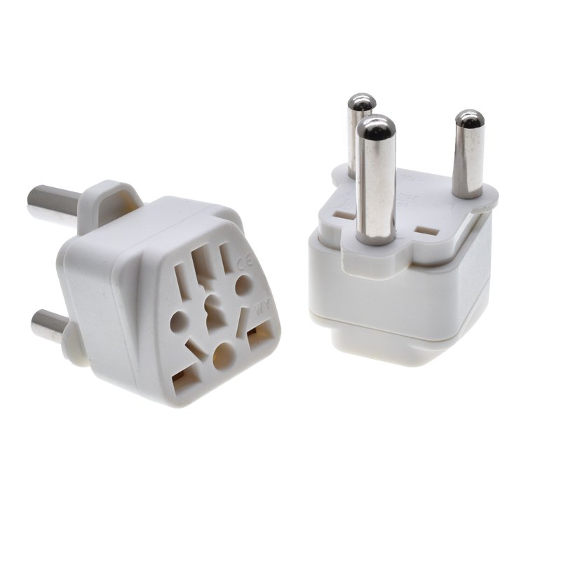 Universal to South Africa Plug Adapter 2 pins to 3 pins Type-M 13A to 16A 250V EU US UK AU to India Sri Lanka, Kenya Converter