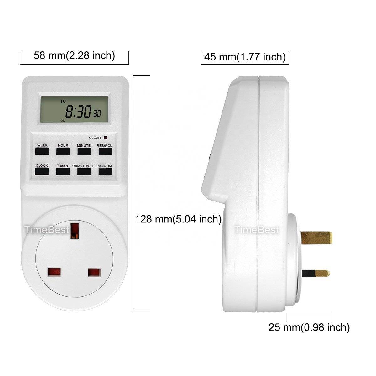 Indoor Grow Light Timer Electric Digital Weekly Plug in Timer