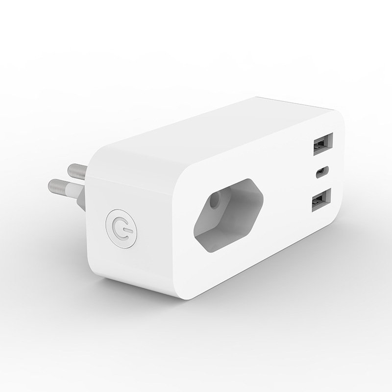 Tuya Smart Power Socket Plug Tomada Inteligente 10A 16A 20A 3 Pin wifi Smart Plug Alexa with USB Type C