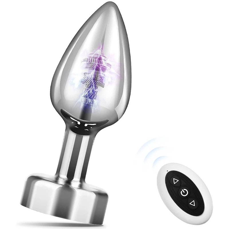 Wireless Remote Control Vibrator Metal Anal Plug Butt Anal Toy For Men Prostate Massager Sex Toys Anal Toys