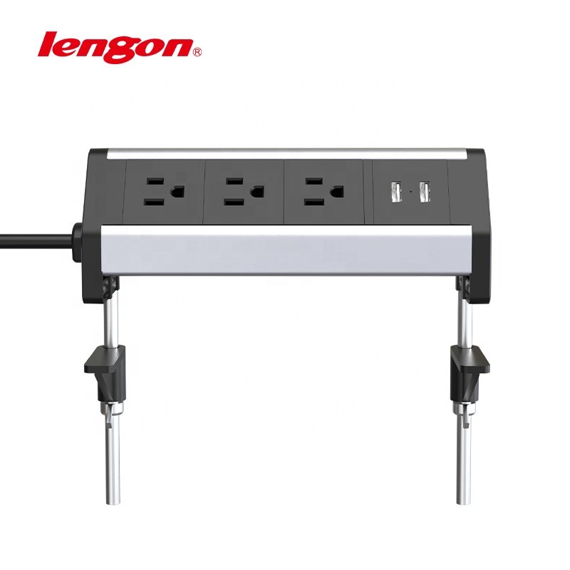 American standard 3 ways electrical plugs sockets clamp on conference table socket with usb port for cabinet