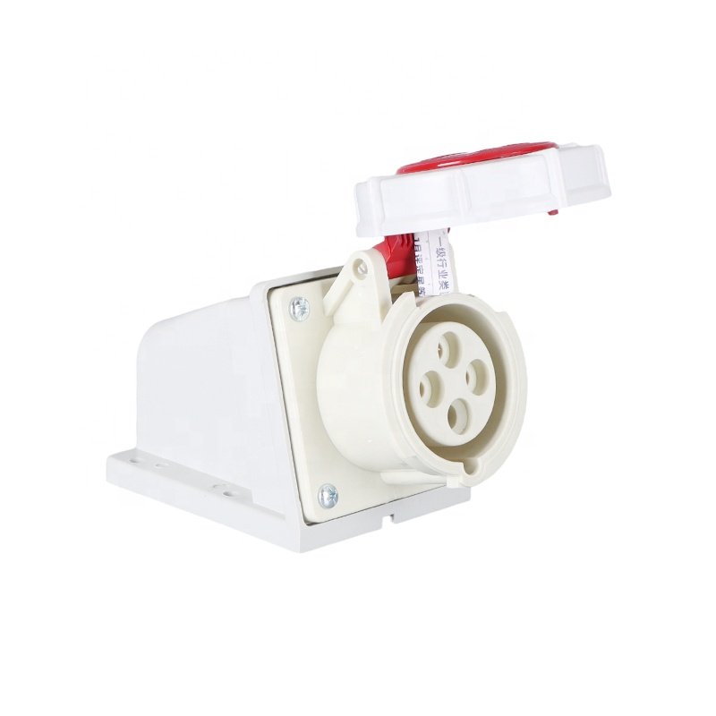 IP67 Wall Mount 380V 4 Pin 16A Industrial Plug Socket