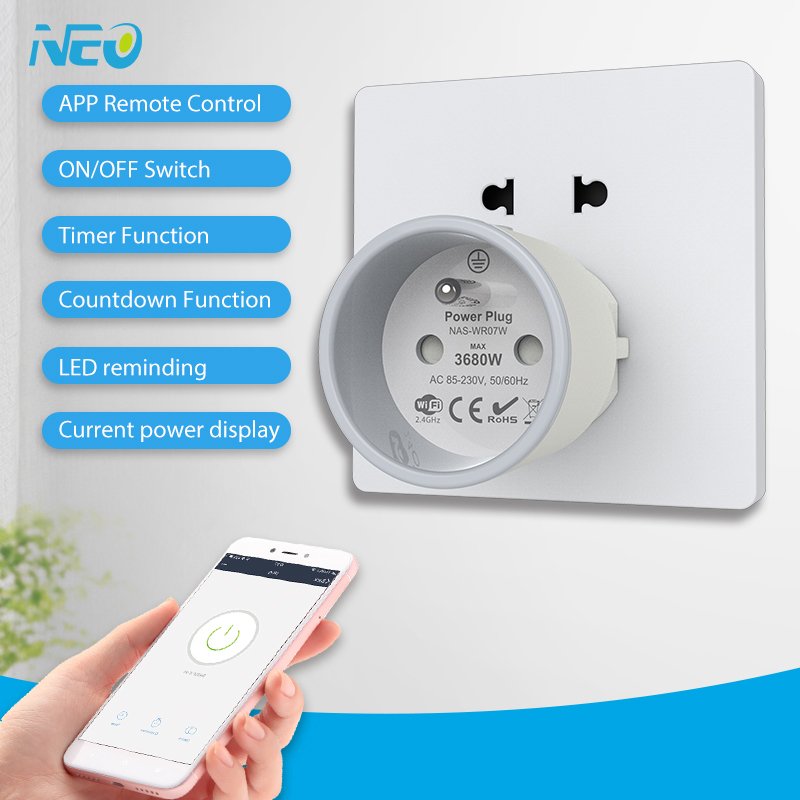 Tuya Smart Socket Smart Home WIFI Socket Smart Power Plug 2.4G Wireless alexa smart plug