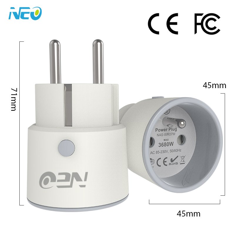 Energy-saving smart plug work with Alexa Google home Wifi Tuya Plug with Socket
