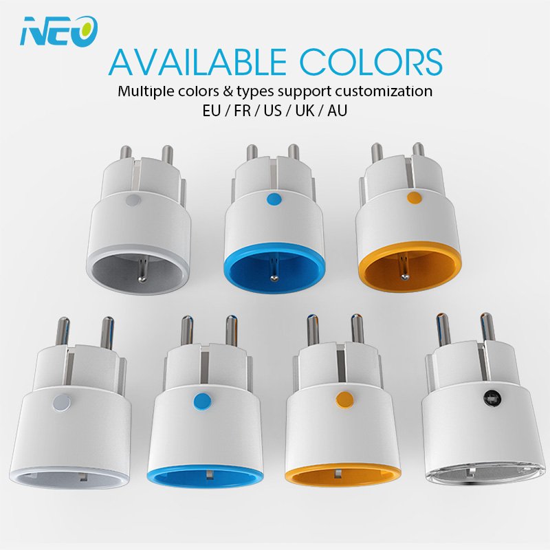 Energy-saving smart plug work with Alexa Google home Wifi Tuya Plug with Socket