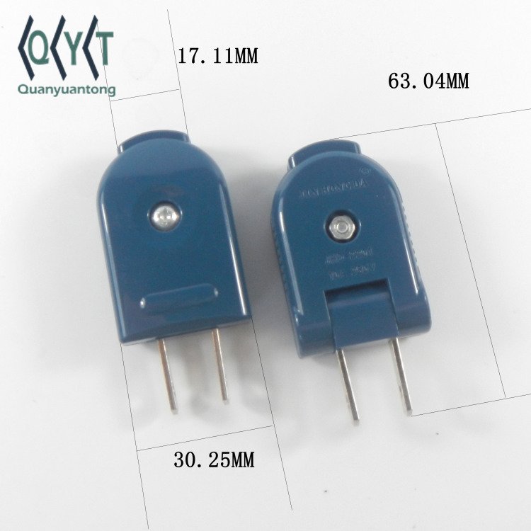 2 flat pin american standard power plug JHD-2201 International Male and Female Power Electric Plug