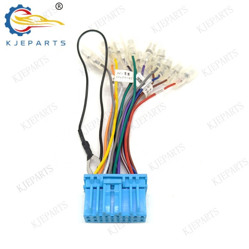 Automotive 20 Pin Plug Blue Male Connector Bullet Adapter Auto Wiring Harness Assembly For Hondas Car Harness