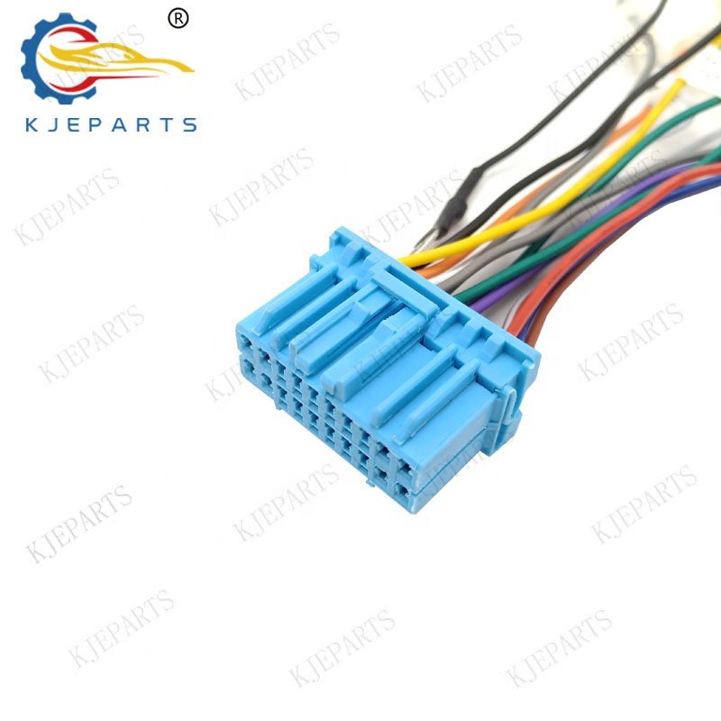 Automotive 20 Pin Plug Blue Male Connector Bullet Adapter Auto Wiring Harness Assembly For Hondas Car Harness