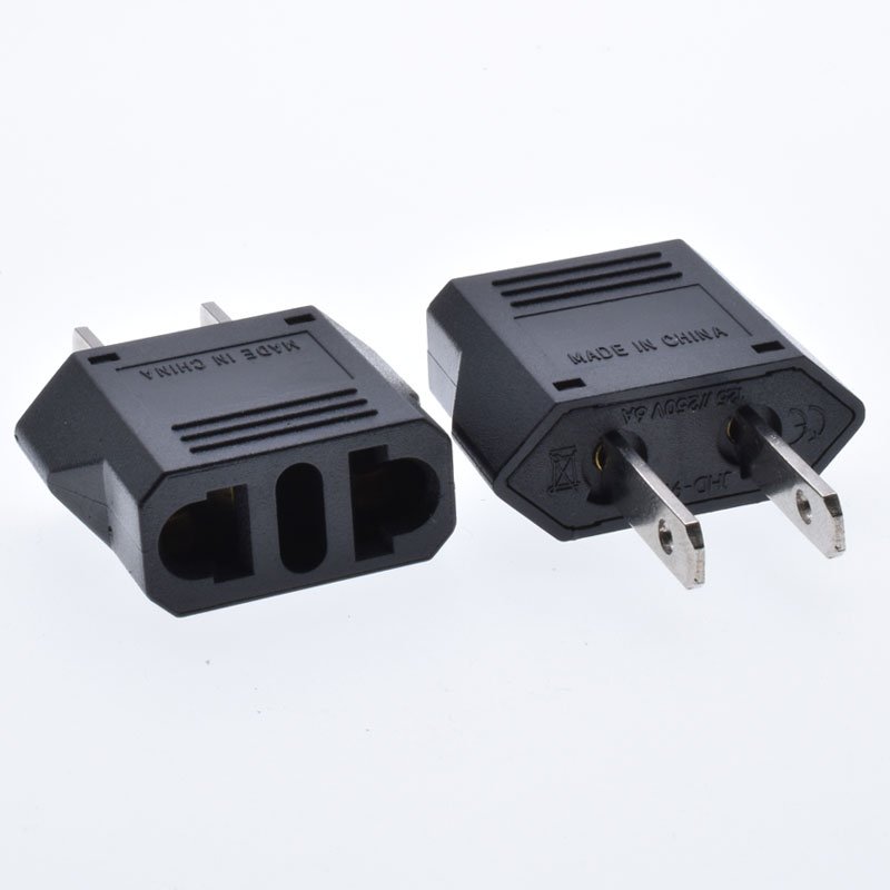 Wholesales express australia eu China to us America power adapter 6A250V Black travel charge electric plug socket