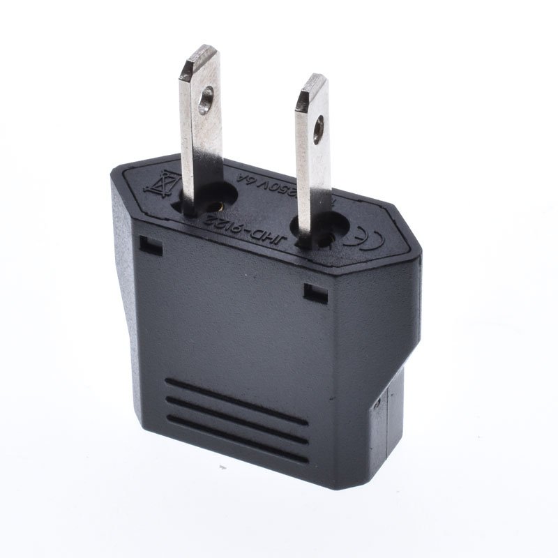Wholesales express australia eu China to us America power adapter 6A250V Black travel charge electric plug socket
