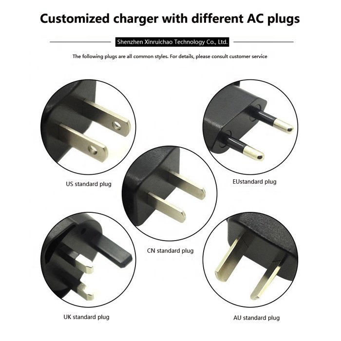 AC100-240V 50/60HZ DC12V 1A 2A 3A 4A 5A US Wall-mount interchangeable Plug power adapter for LCD computer monitor Monitoring