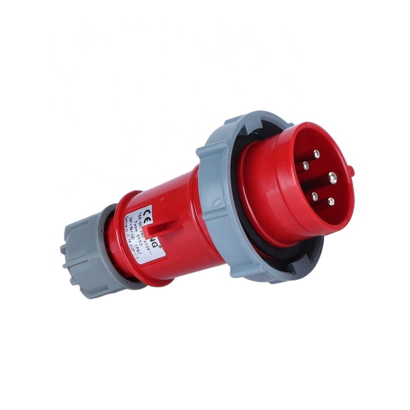 IP67 Waterproof Three Phase 5 Pin 400V 16A Industrial Power Plug
