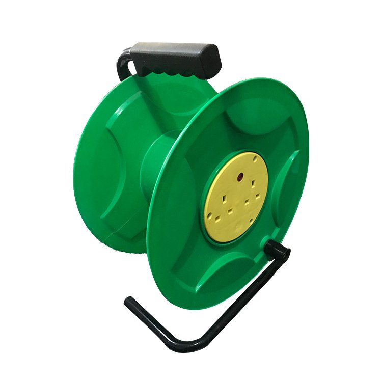 EU 3 Pin Plug H05VV-F 3G1.0mm 50m Automatic Retractable Power Electrical Extension Socket