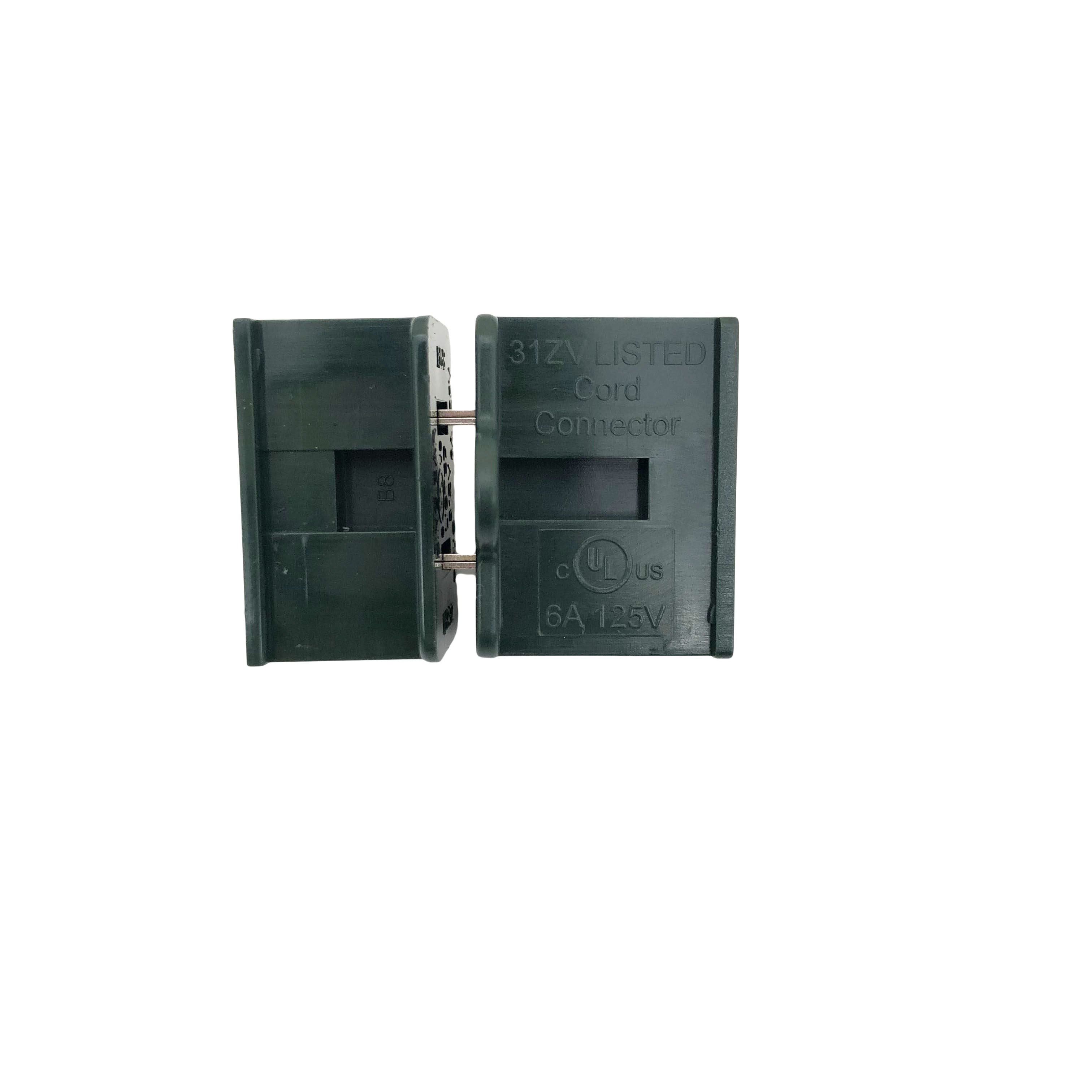 Female Zip Plug SPT1 Slide-on GREEN Connector Light Plug