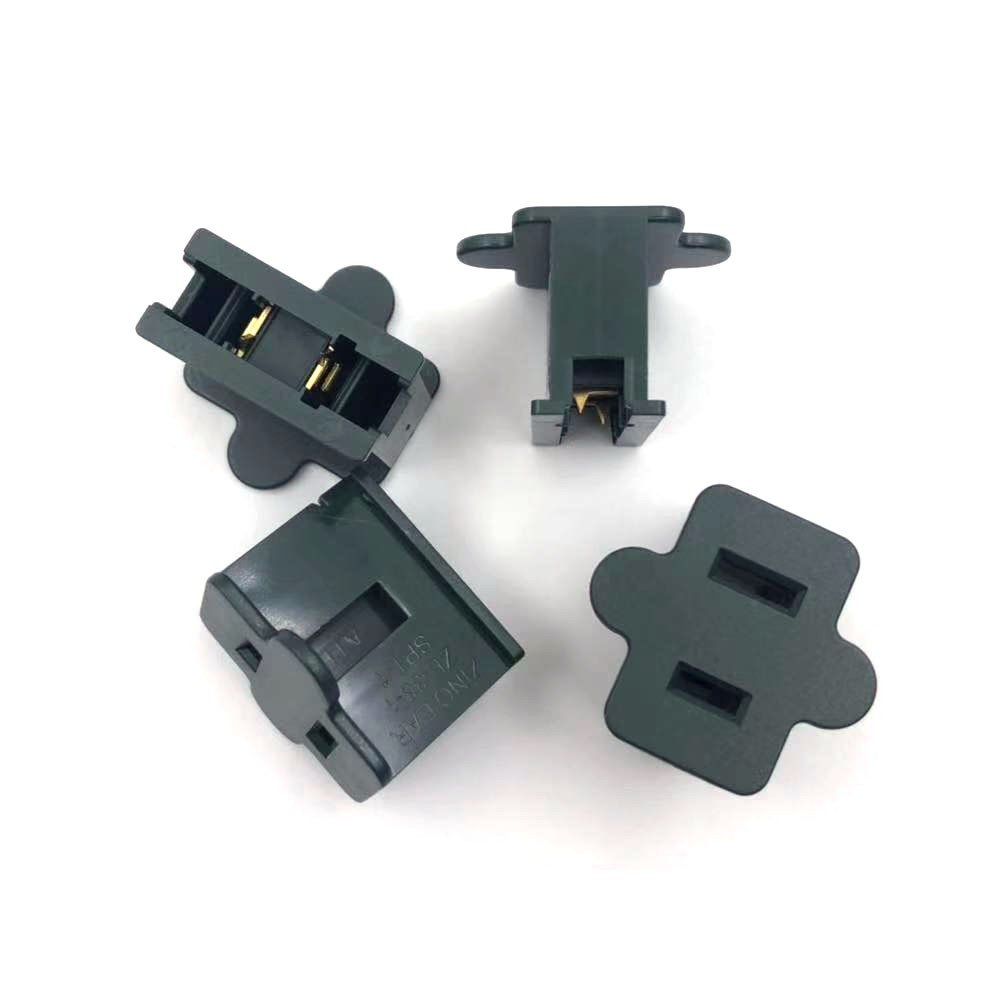 Female Zip Plug SPT1 Slide-on GREEN Connector Light Plug