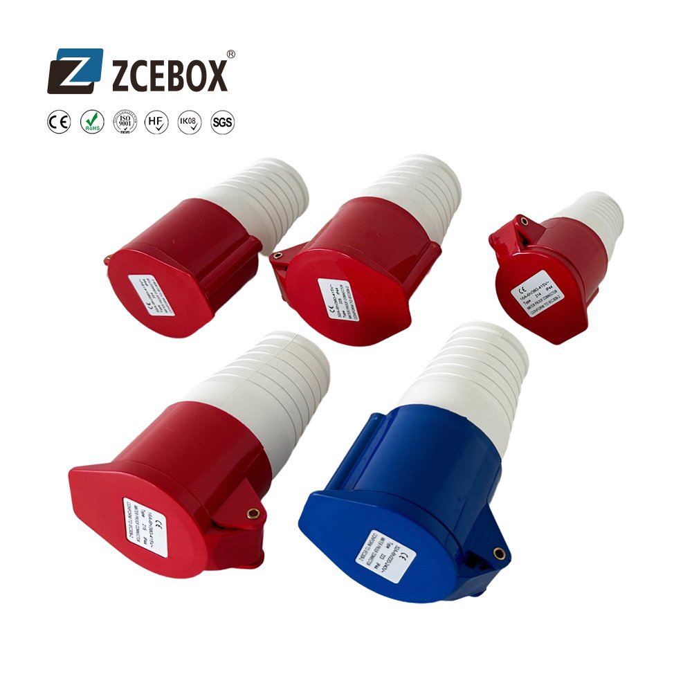 ZCEBOX Industrial plug Waterproof explosion-proof connector docking socket three-phase power 3-core 4-core 5-hole 16A/32A