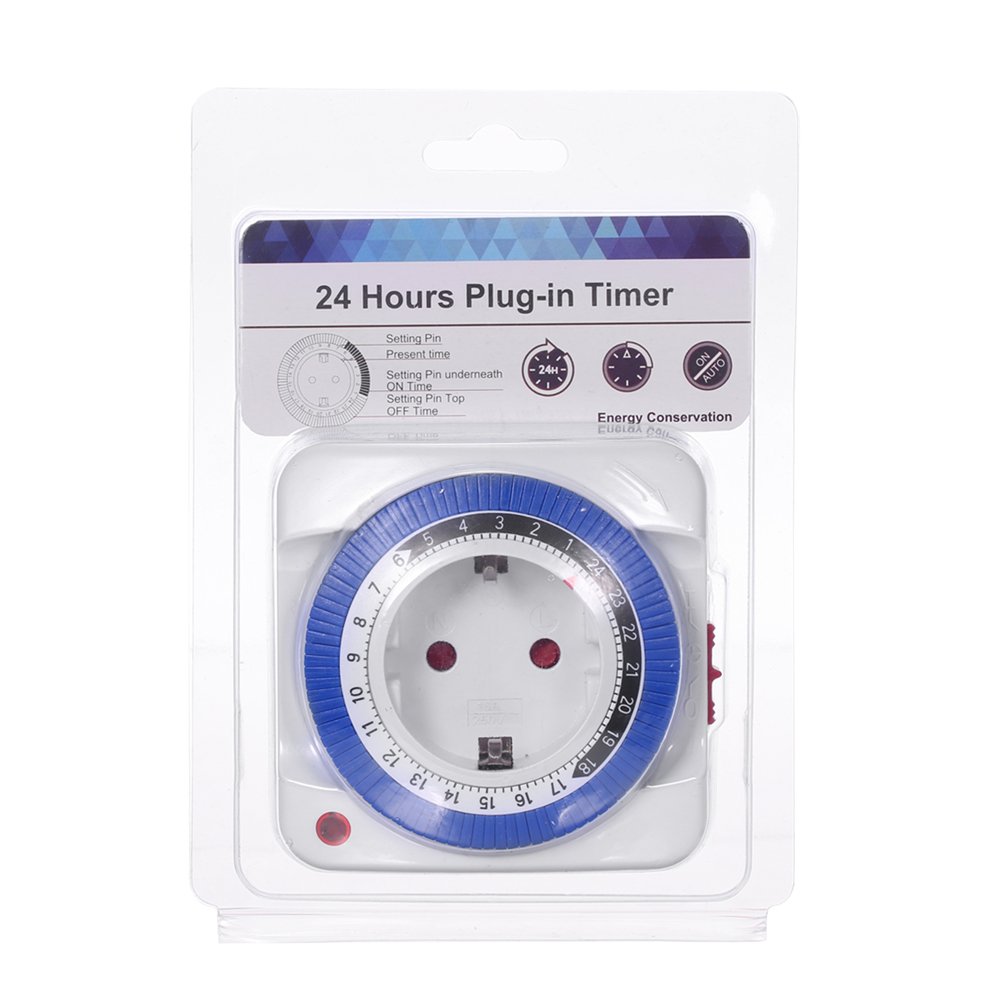EU/US Mechanical Timer Socket Energy Saving Socket Protector Timing Switch/Plug In Timer Switch