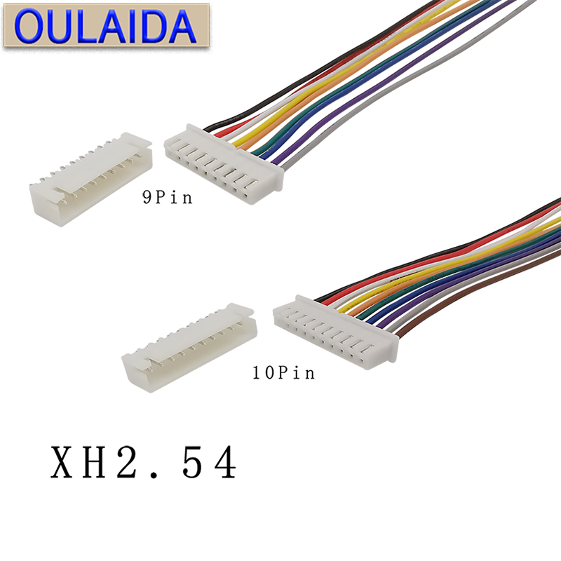 OULAIDA 10Sets XH2.54 4Pin JST Wire Connector Plug XH 2.54mm Terminals Cable Socket Connectors 20CM Used for PCB connection