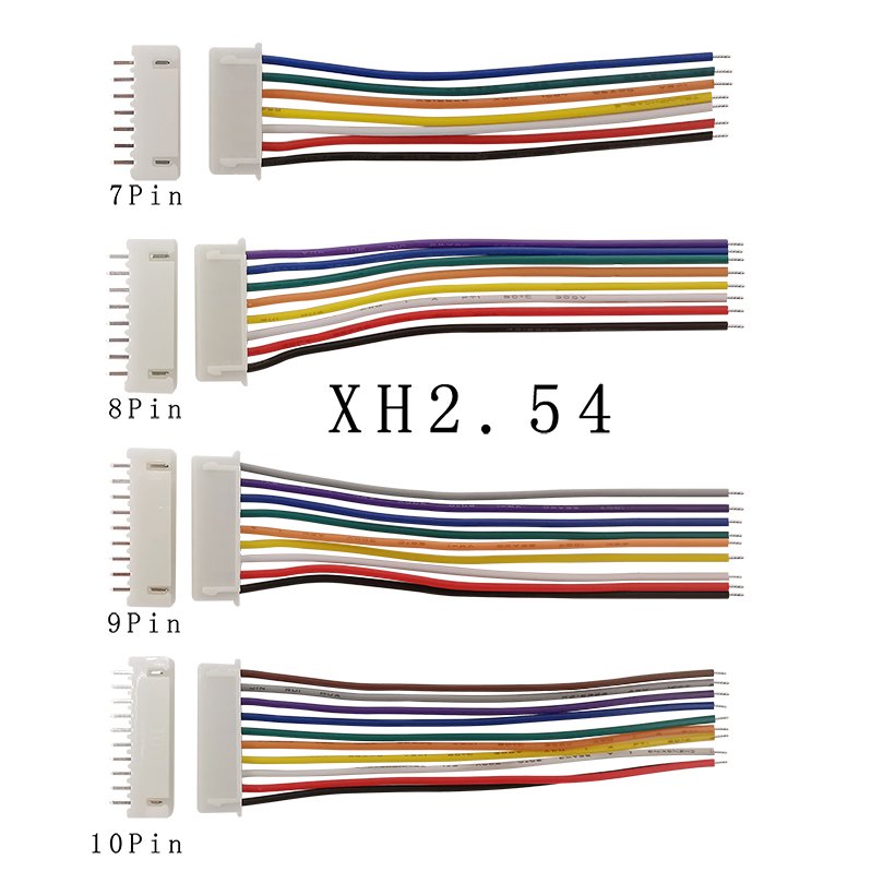 OULAIDA 10Sets XH2.54 4Pin JST Wire Connector Plug XH 2.54mm Terminals Cable Socket Connectors 20CM Used for PCB connection