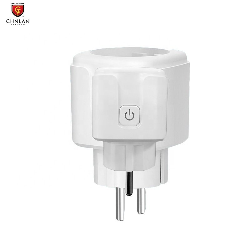 EU Standard with Power Energy Monitoring 16A Tuya Alexa Voice Controlled WiFi Wireless Home Smart Plug WiFi EU