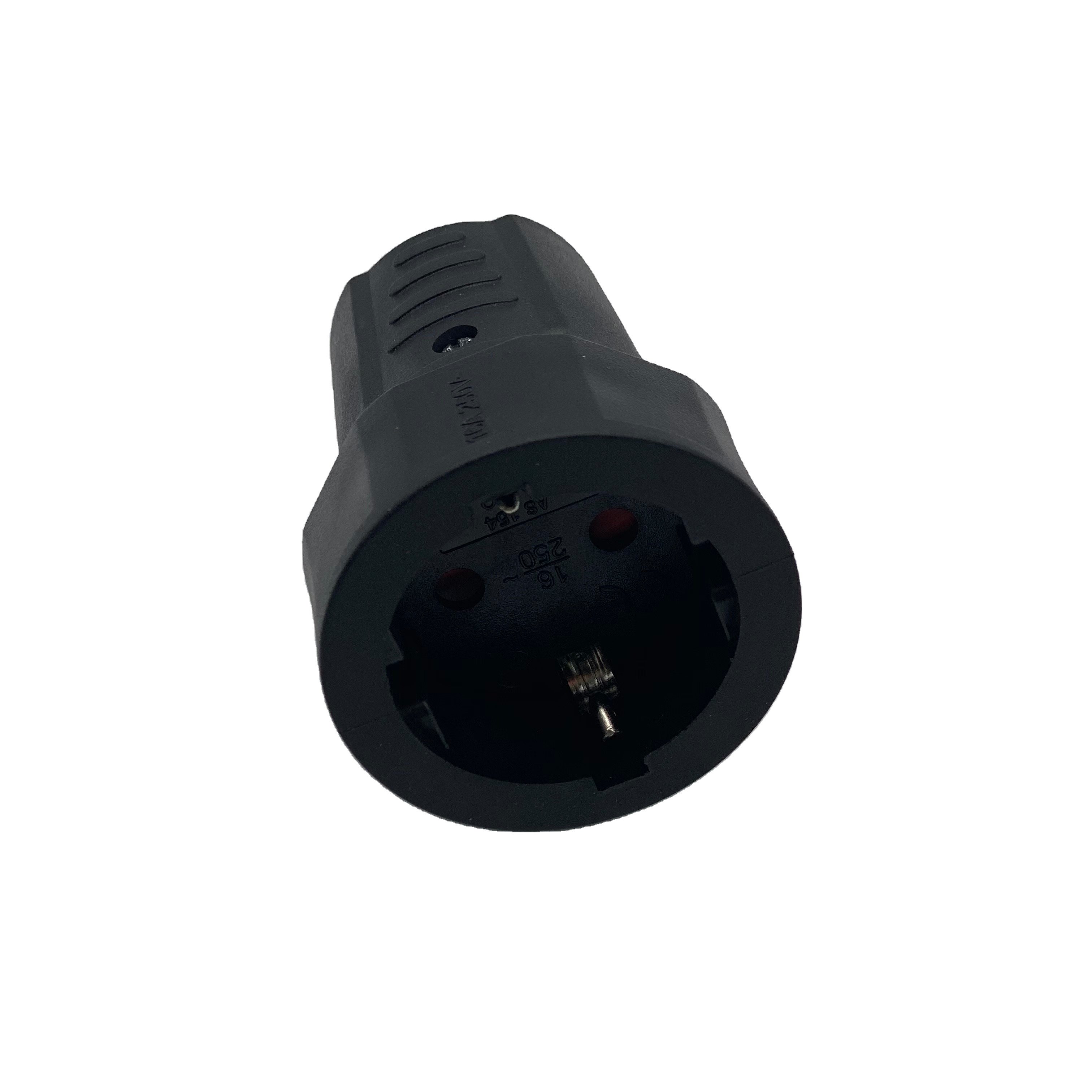 European Male Plug 2P+T with Grounding Earthed Power Plug 250V 16A 2 Pin Round Pin 4.8mm Dual Male Electrical Plug without Wire