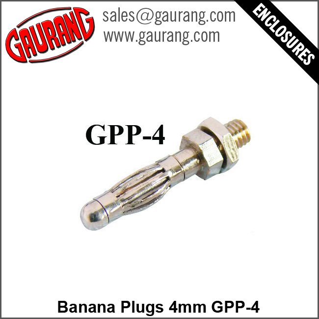 4mm Banana Plugs GPP-4 with UK Standard Socket Industrial Plug for Chassis Fitting