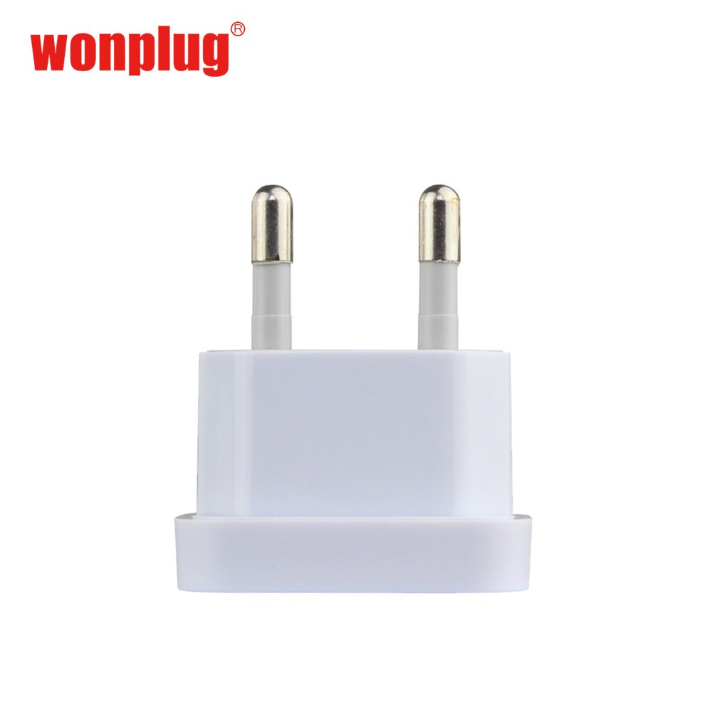 Hot sale mini US To EU Europe Euro plug adapter Germany Travel Charger Portable Adapter USA 2pin to EU 4.8mm 4.0mm plug adaptor