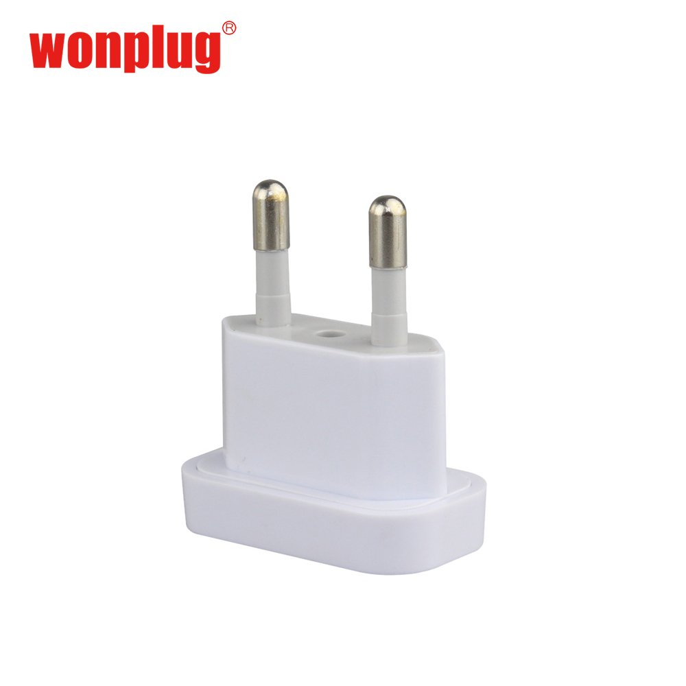 Hot sale mini US To EU Europe Euro plug adapter Germany Travel Charger Portable Adapter USA 2pin to EU 4.8mm 4.0mm plug adaptor