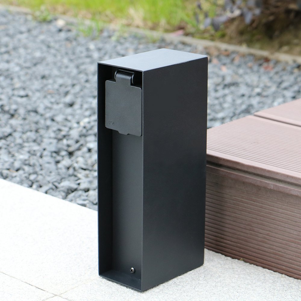 New style yard plug waterproof outdoor power stake column socket garden power outlets for garden lights