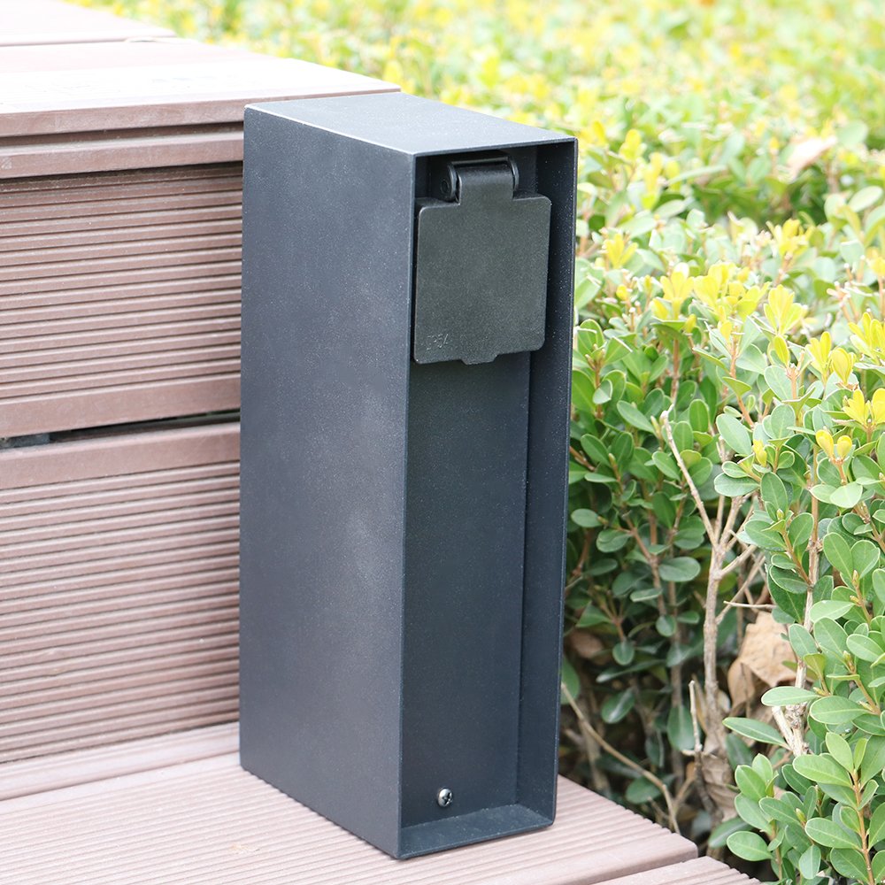 New style yard plug waterproof outdoor power stake column socket garden power outlets for garden lights