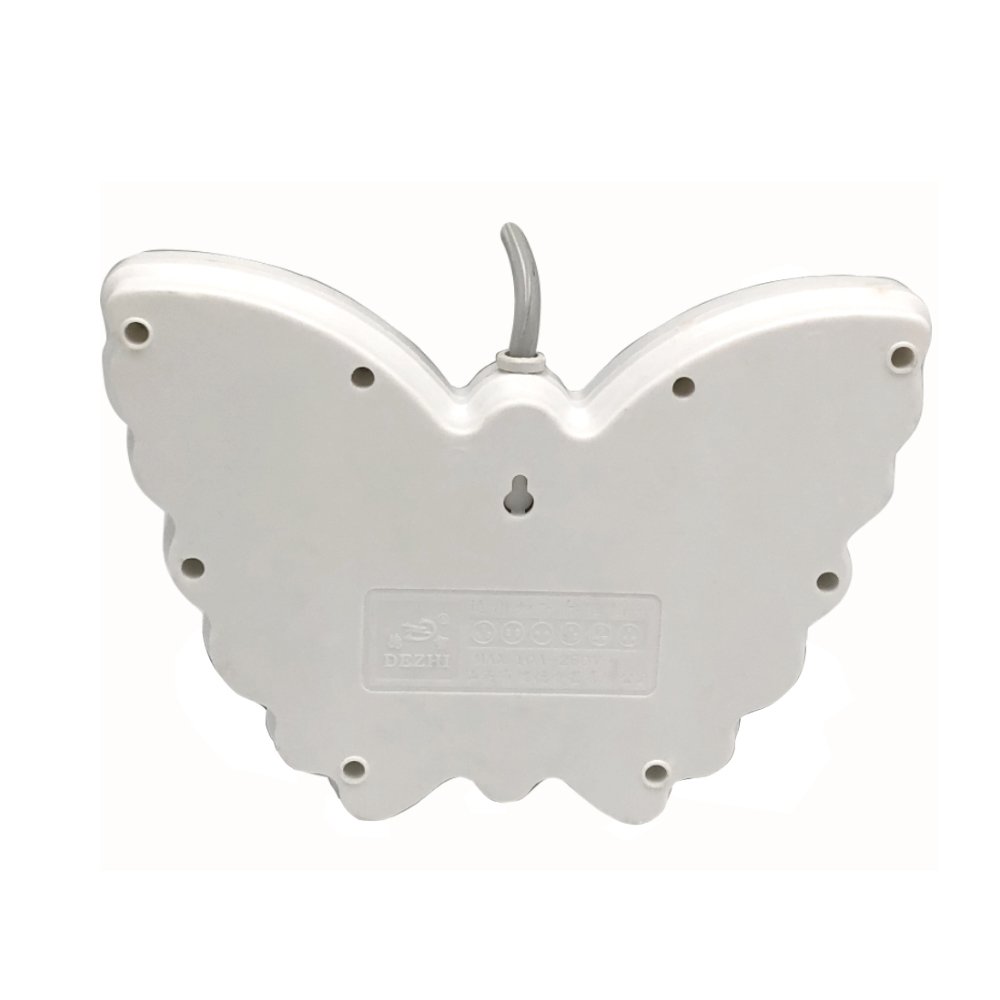 New desktop butterfly shape 5 way universal multi plug power strip outlet extension switches and socket with ground