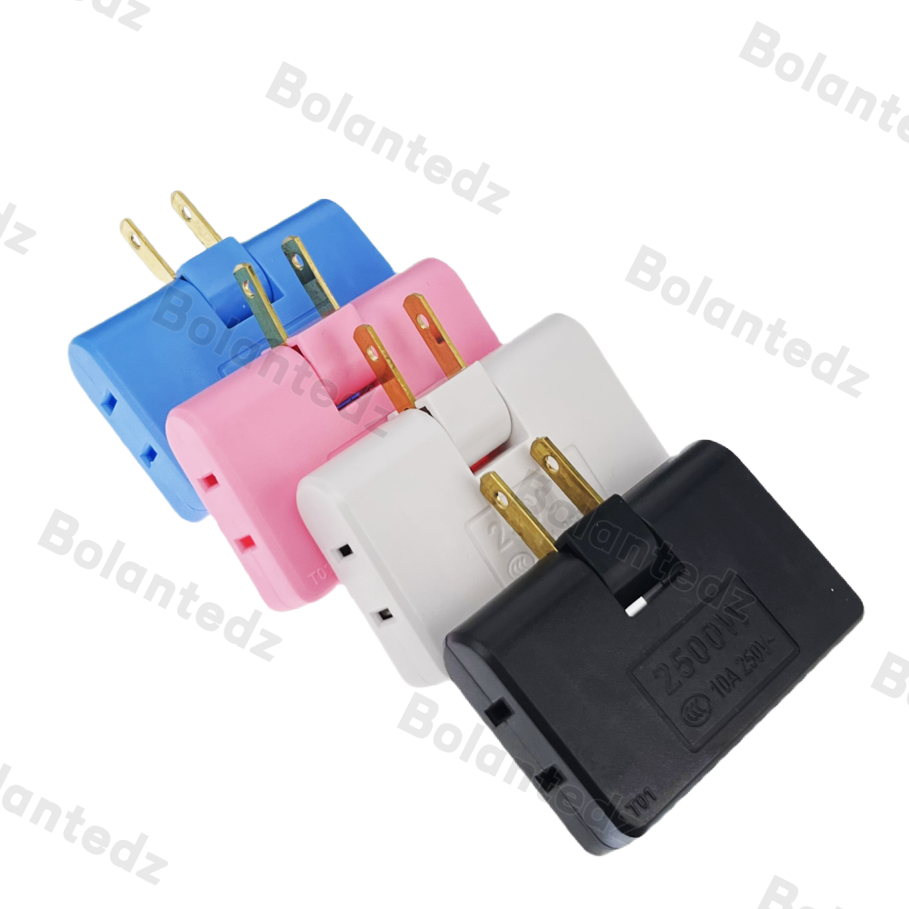 Wholesale Rotatable Socket Converter One In Three 180 Degree Extension Plug Multi plug Portable slim socket converter