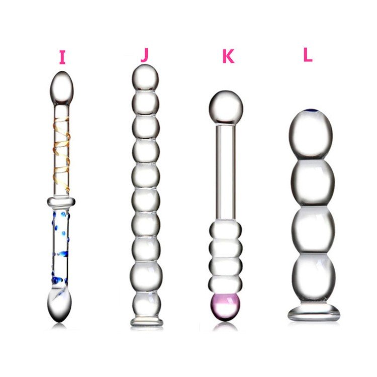 12 Types Crystal Glass Anal Plug New Top Unique Design Sex Toy Adult Products Crystal Glass SM G-spot Pleasure Anal Butt Plug