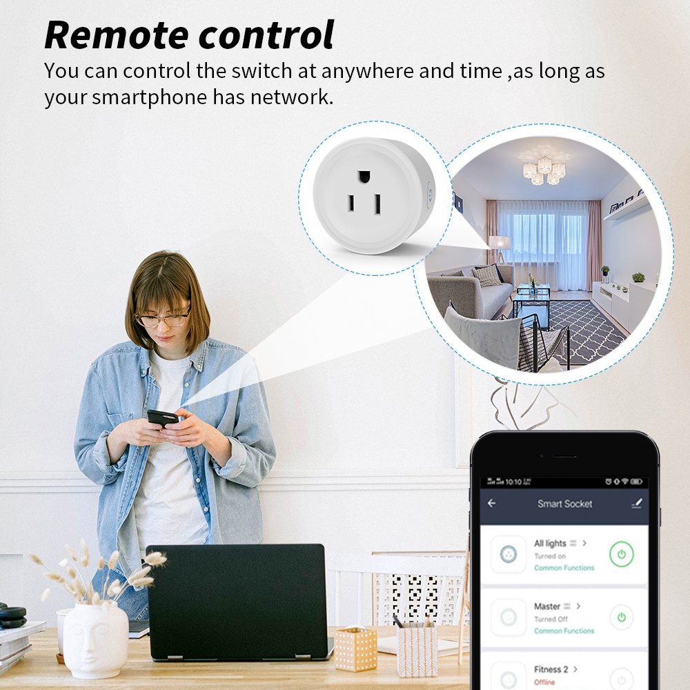 Smart Socket Supplier Homekit Socket US Plug 16A Adapter 2 Pin DIY Yours Smart Home Improvement Retrofit plug Support Siri Aleax