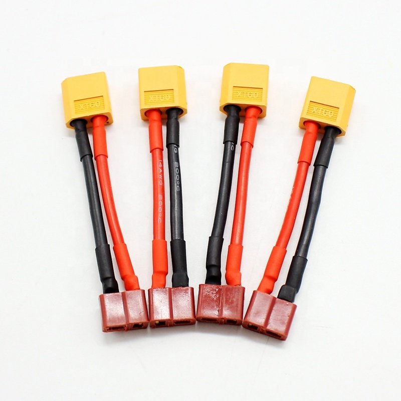 high quality 14AWG 60MM TX60 male to Deans connector Ultra plug type style female adapter connector converter