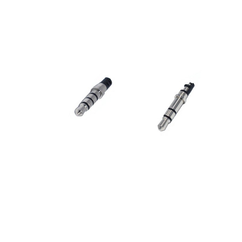 Factory Nickel,Gold plated 3.5MM stereo 4pole audio plug