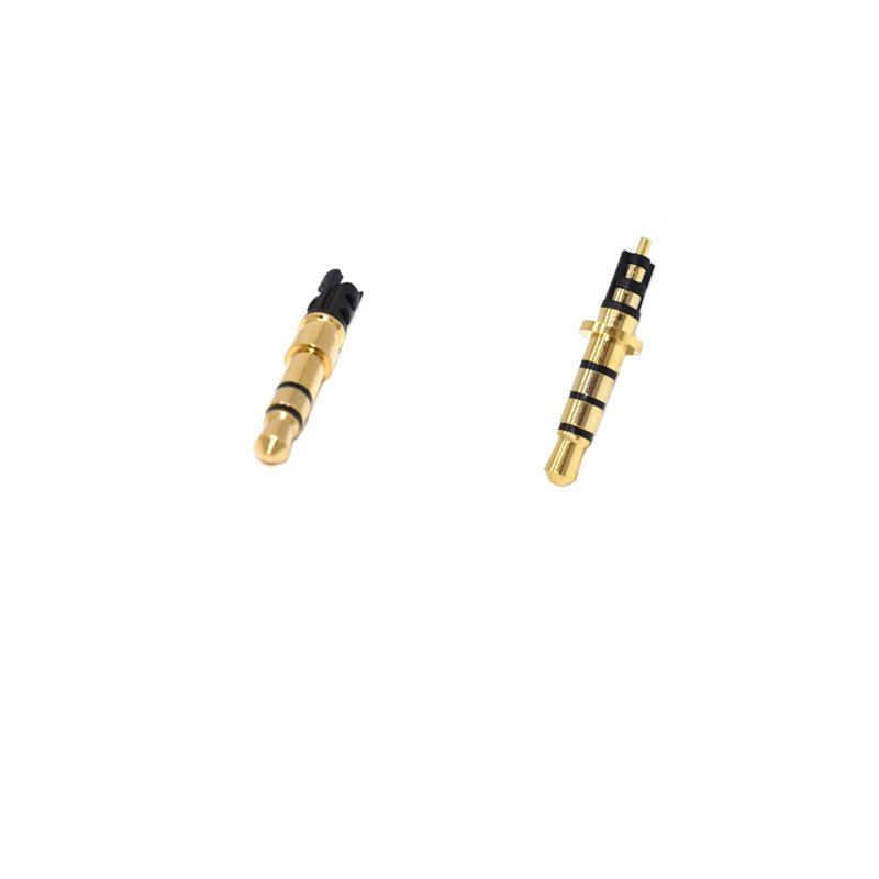 Factory Nickel,Gold plated 3.5MM stereo 4pole audio plug