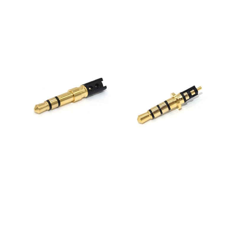 Factory Nickel,Gold plated 3.5MM stereo 4pole audio plug