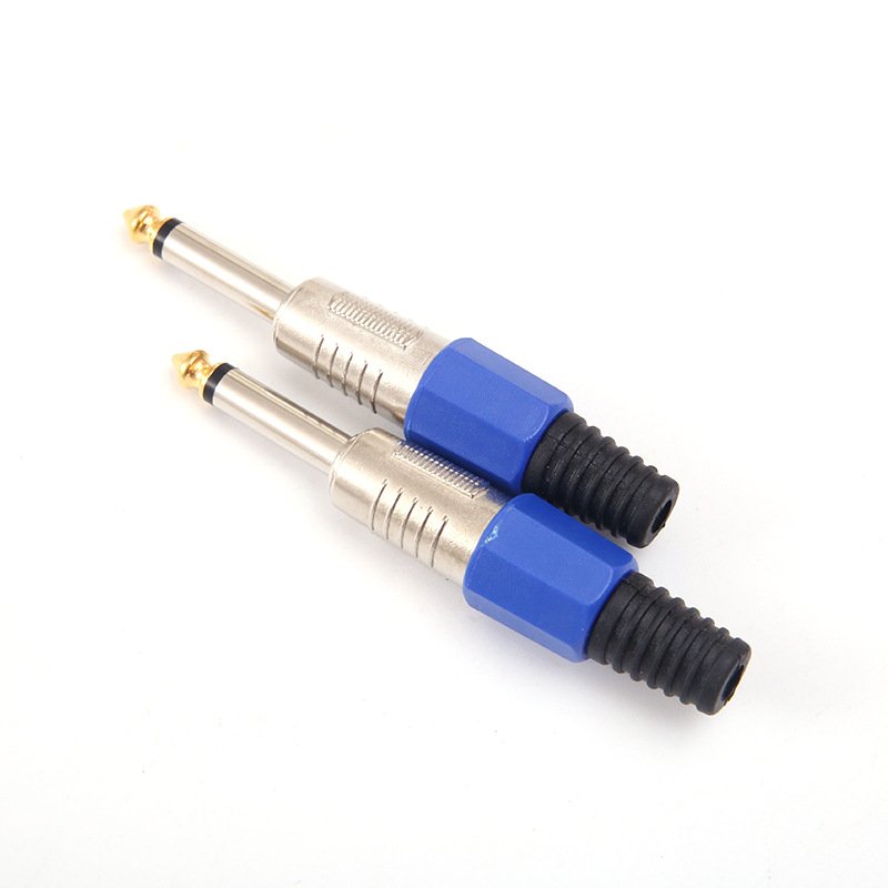 6.3 Plastic Swiss plug microphone sound mixer plug caron plug