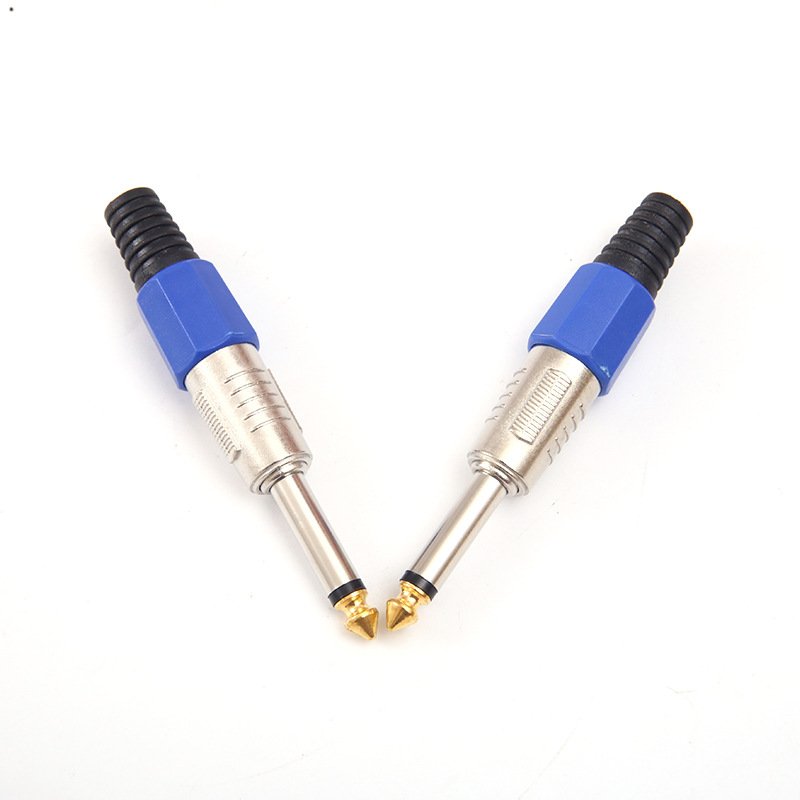 6.3 Plastic Swiss plug microphone sound mixer plug caron plug