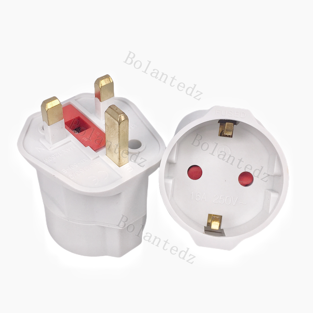 Single Socket Universal 13A Power Adapter PC Material Travel Converter EU UK Plug Charger OEM Supported Safety Features AC