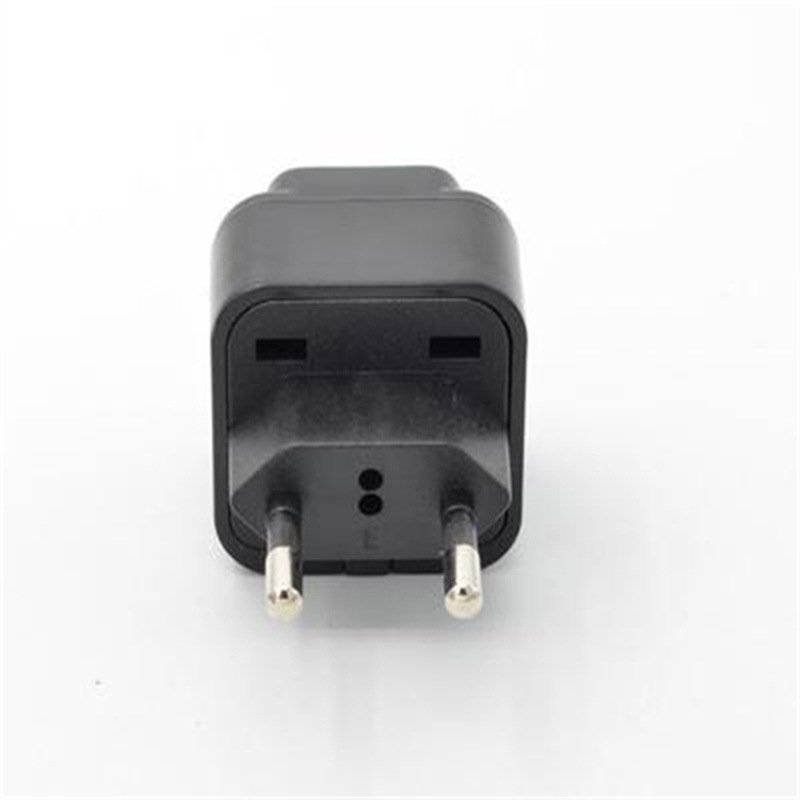 EU universal travel adapte plug 2-in-1 with protective door 250V 10A applicable to Brazil Germany South Korea plug