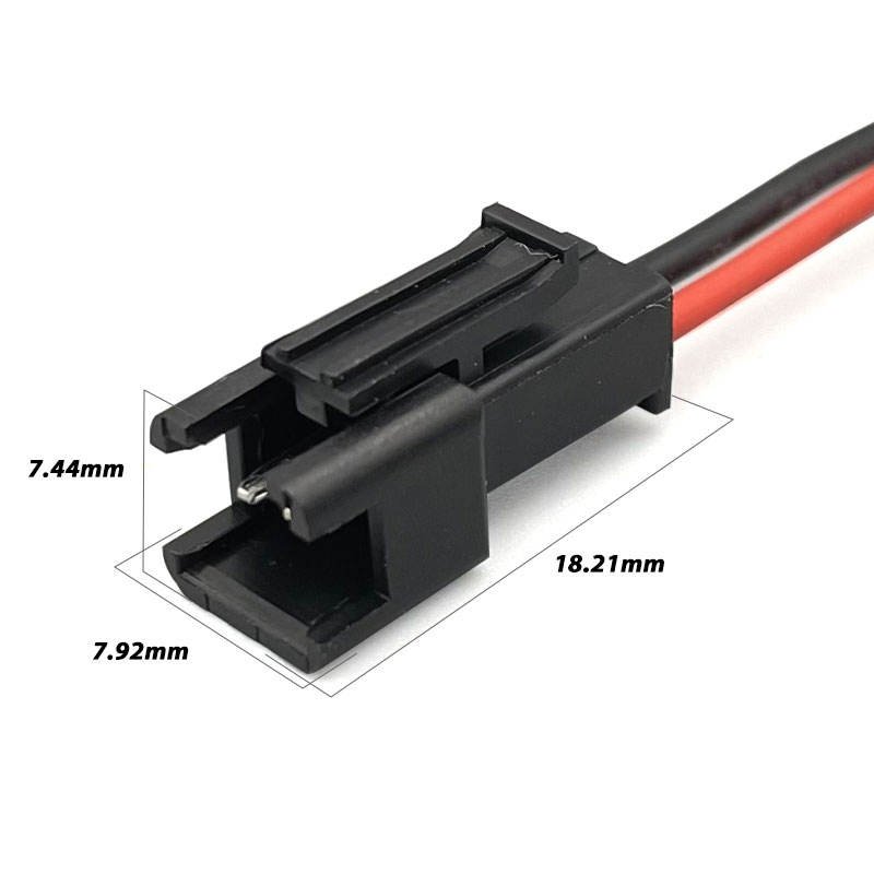 oem cable JST SM 2PIN Male Female Plug Connector 1007 AWG26 power wiring harness for LED Downlight Ceiling Lamp