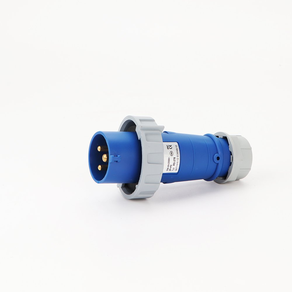 IP67 16A 2P+E single phase waterproof industrial plug and socket industrial female plug 3pin 16amp industrial plug IP67