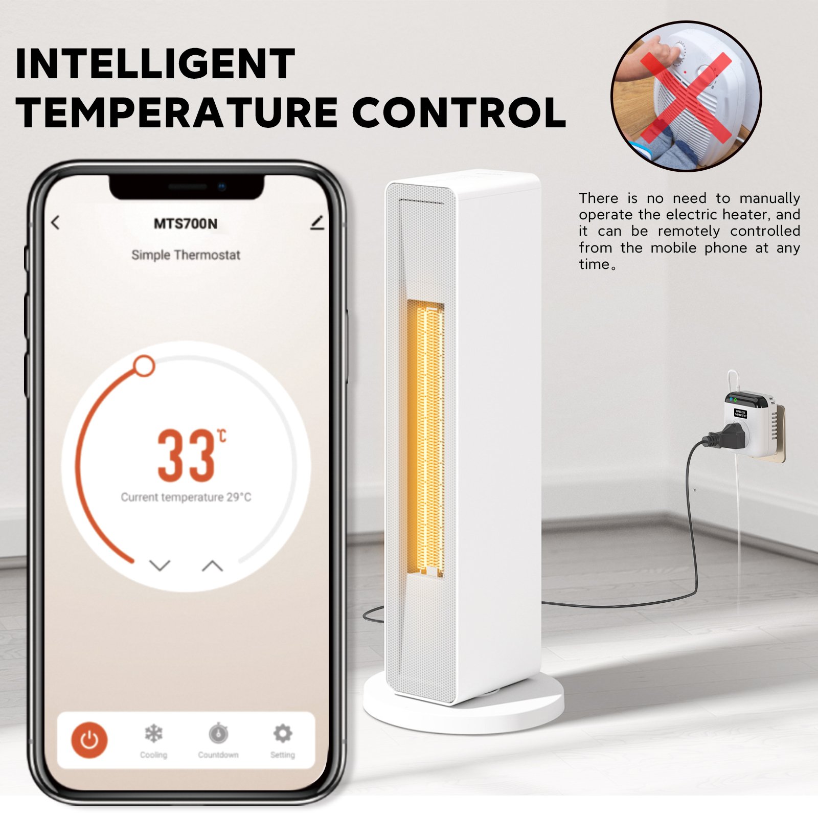 Eu Socket Uk Plug 230 Us Sockets And Au & Usa Wifi Smart Thermostatic Socket