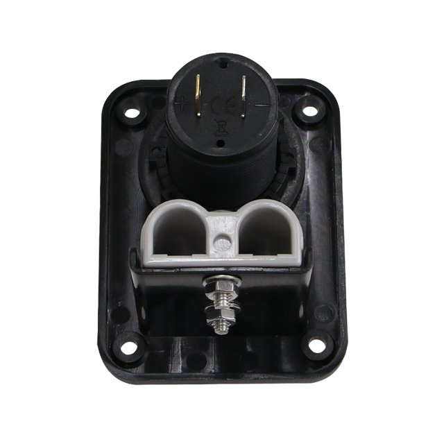 Panel Mount Anderson-Style Connector With dual USB double flush mount housing with 50a plug