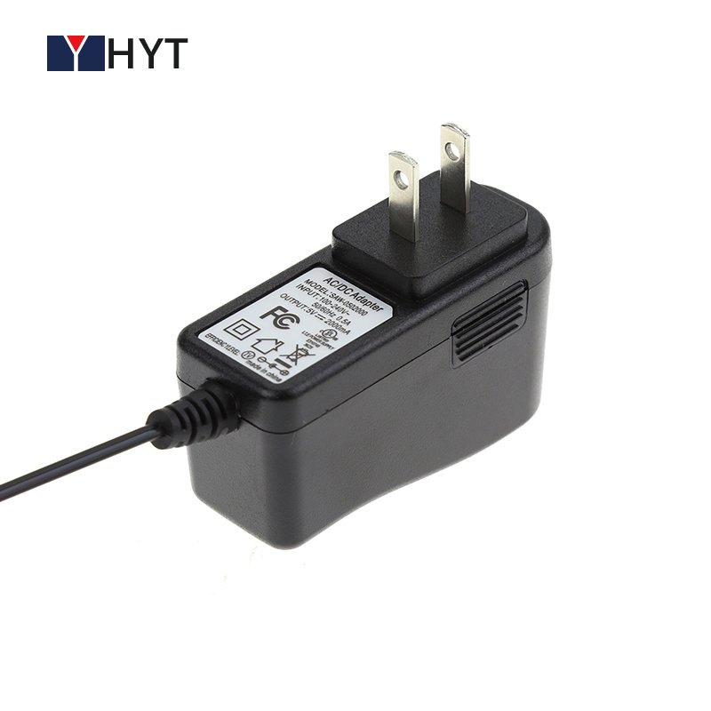 Power Adapter High Quality AC/DC 13.5V 18V 24V 350ma 500ma 1000ma 0.5A 0.75A DC Plug in 3 Years US EU KC JP CN Plug HYT-1201000